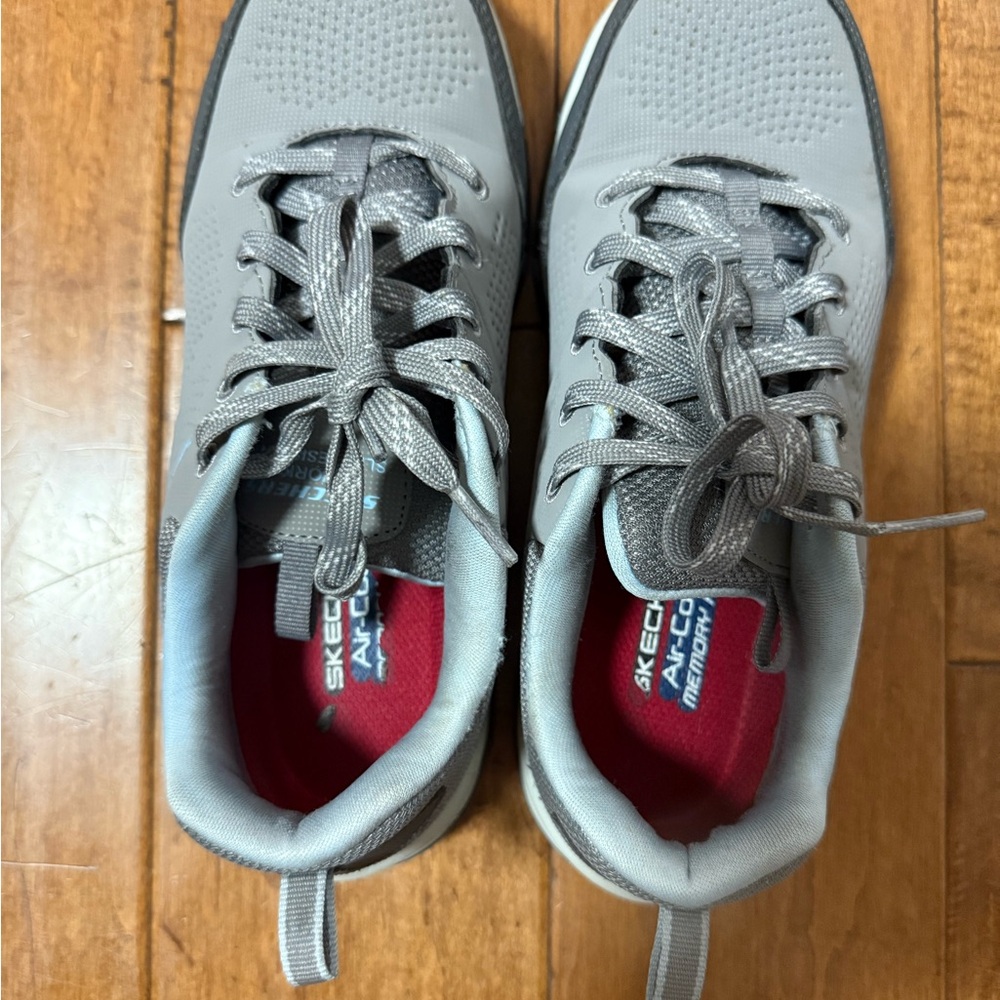 Skechers Light Gray Memory Foam Sneakers